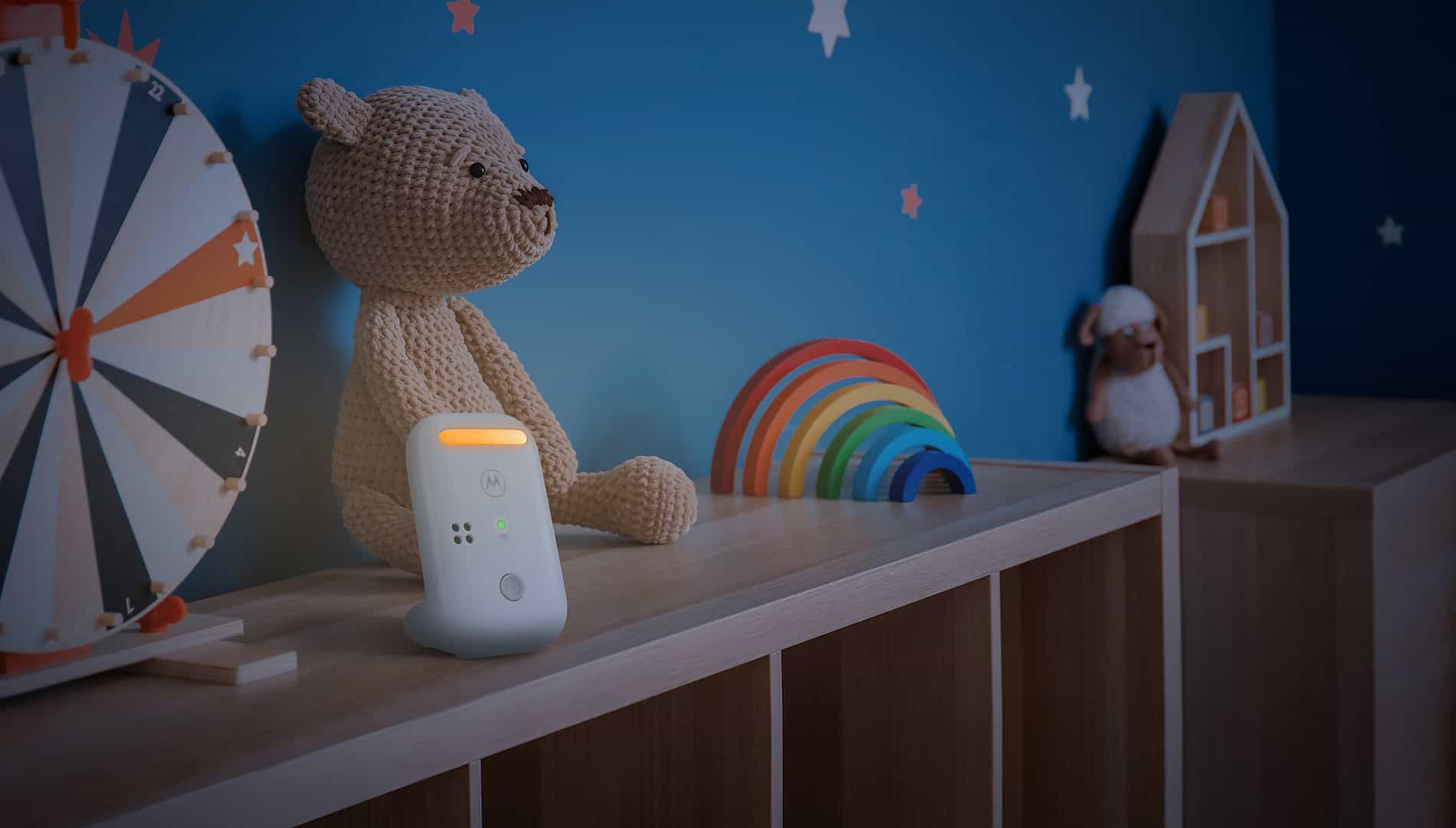 Motorola Nursery monitor in playroom