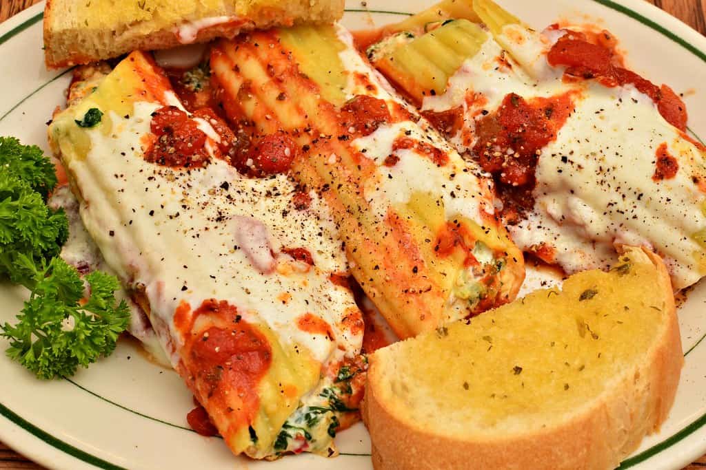 Three-Meat Manicotti