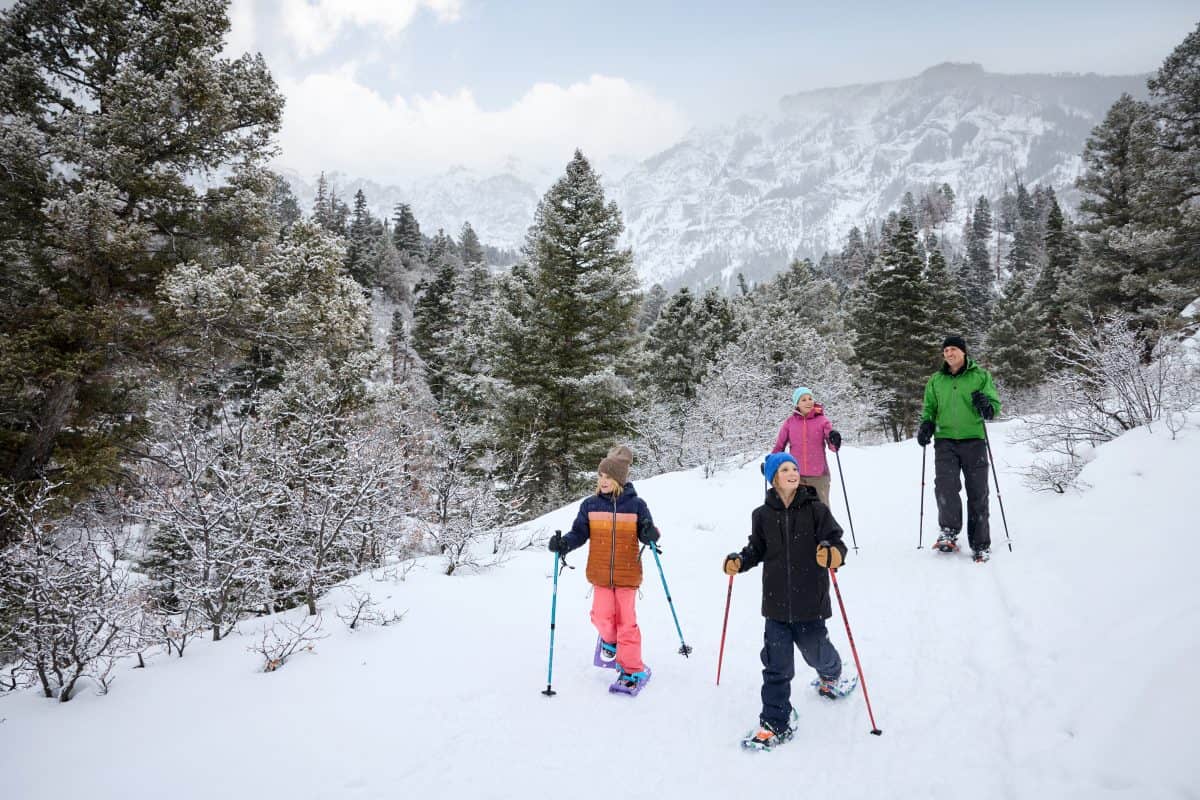 snowshoeing in Ouray, Colorado