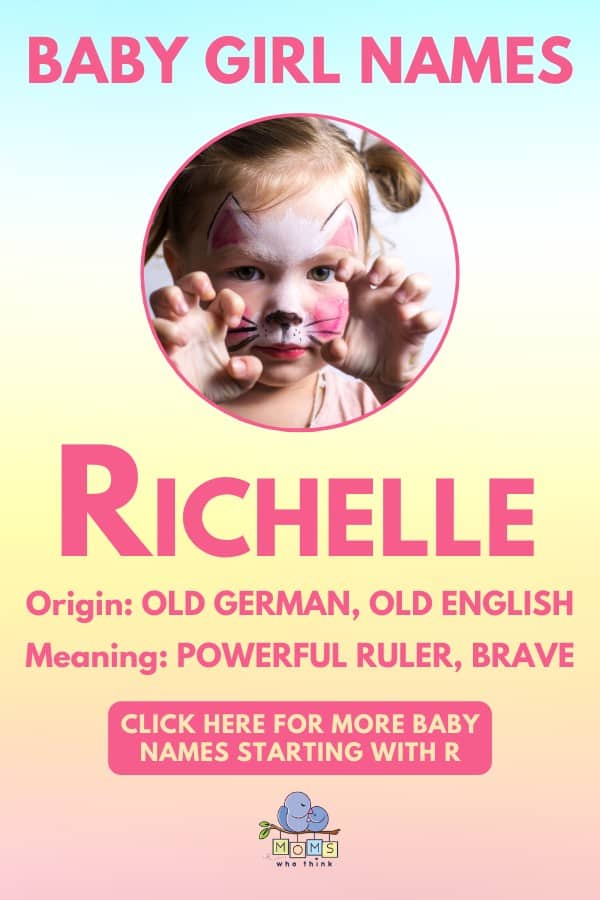 Baby girl name meanings - Richelle