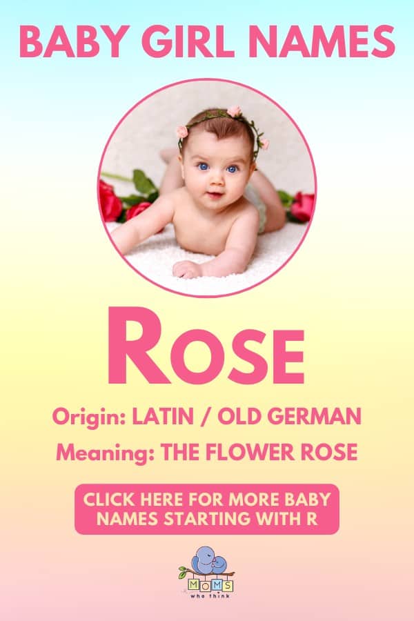 Baby girl name meanings - Rose