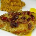 Try This Great Pork with Cranberry Sauce and Sweet Potatoes Recipe