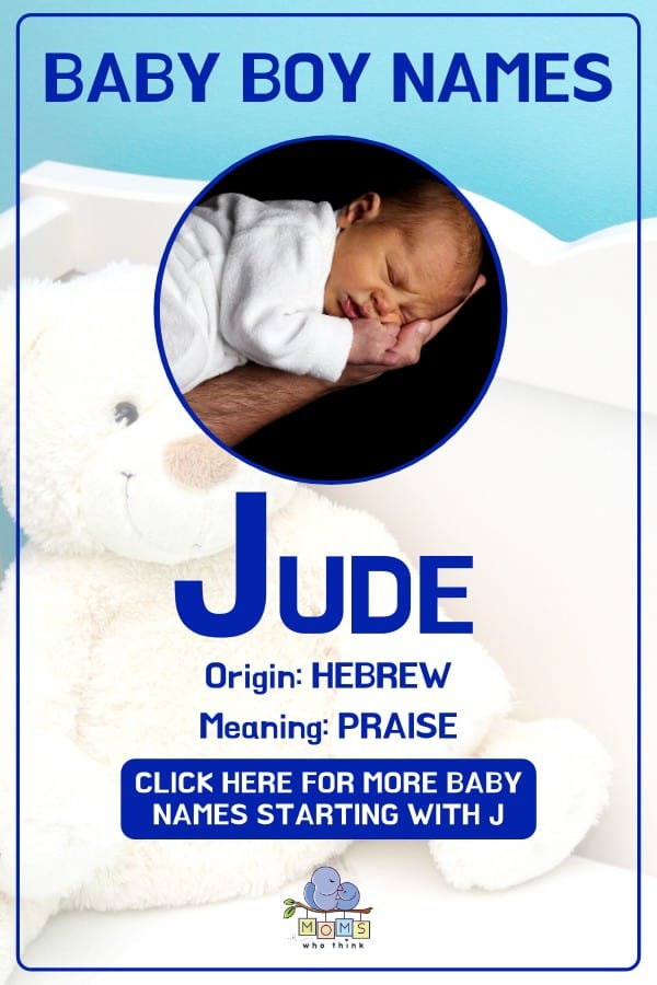 Baby boy name meanings - Jude