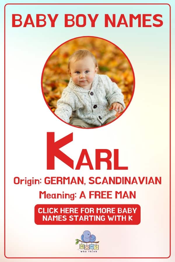 Baby boy name meanings - Karl