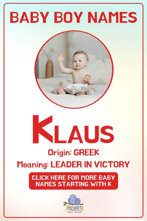 Baby boy name meanings - Klaus