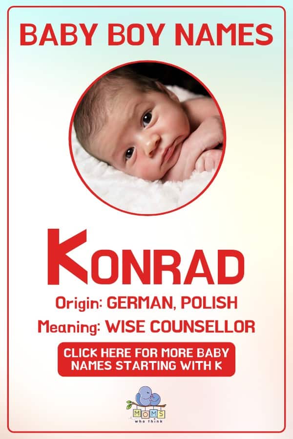 Baby boy name meanings - Konrad