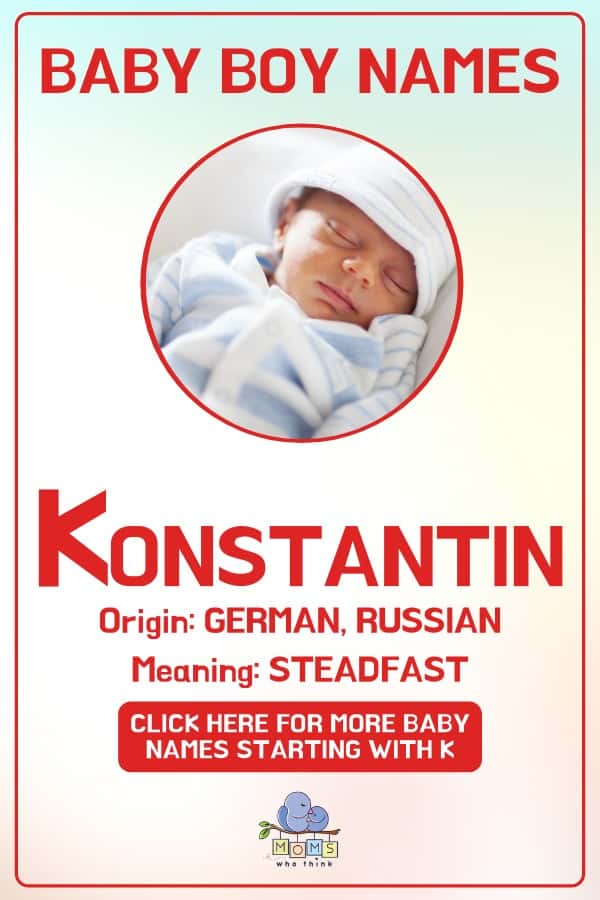 Baby boy name meanings - Konstantin