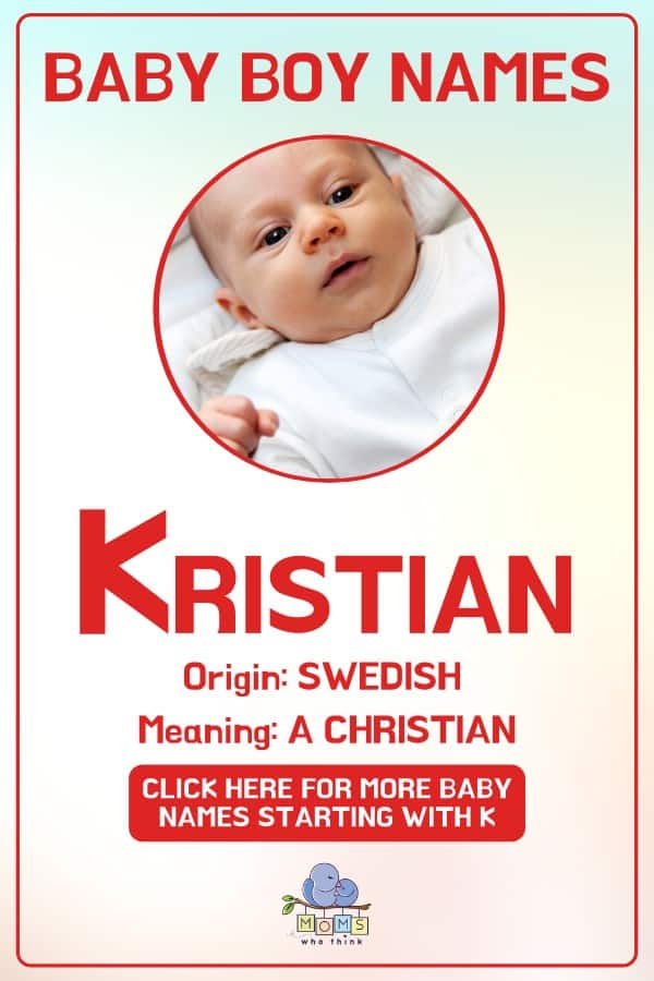 Baby boy name meanings - Kristian