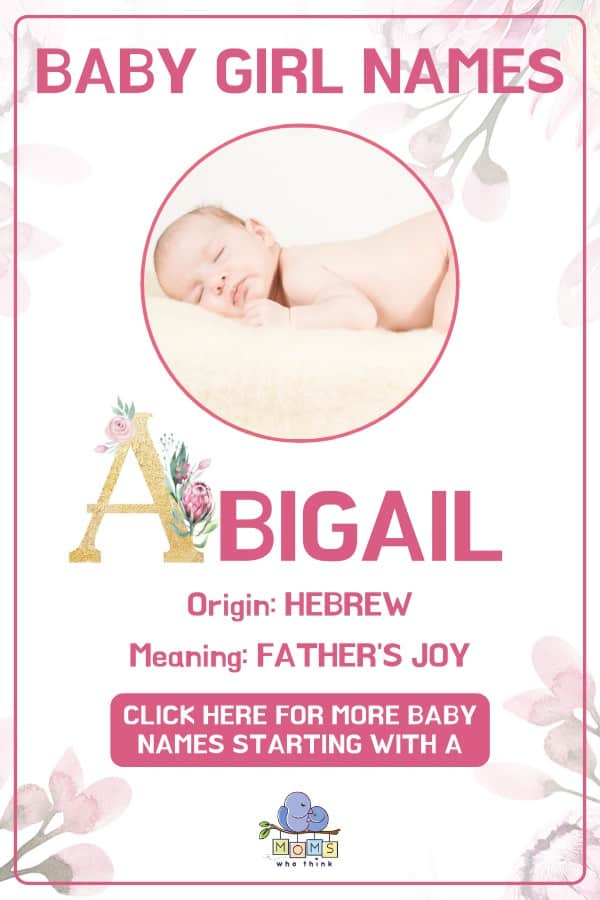 Baby girl name meanings - Abigail