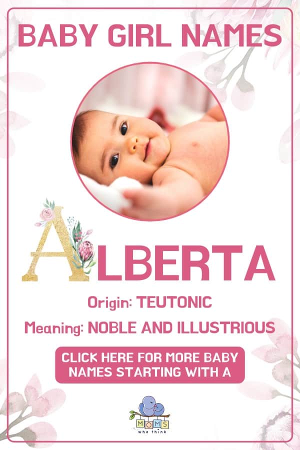 Baby girl name meanings - Alberta