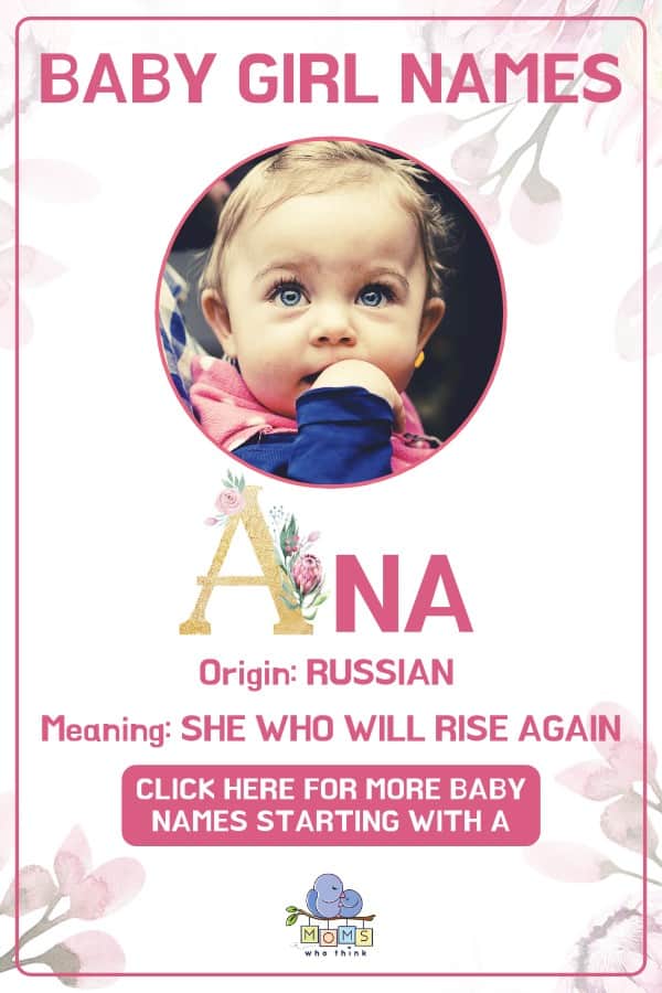 Baby girl name meanings - Ana