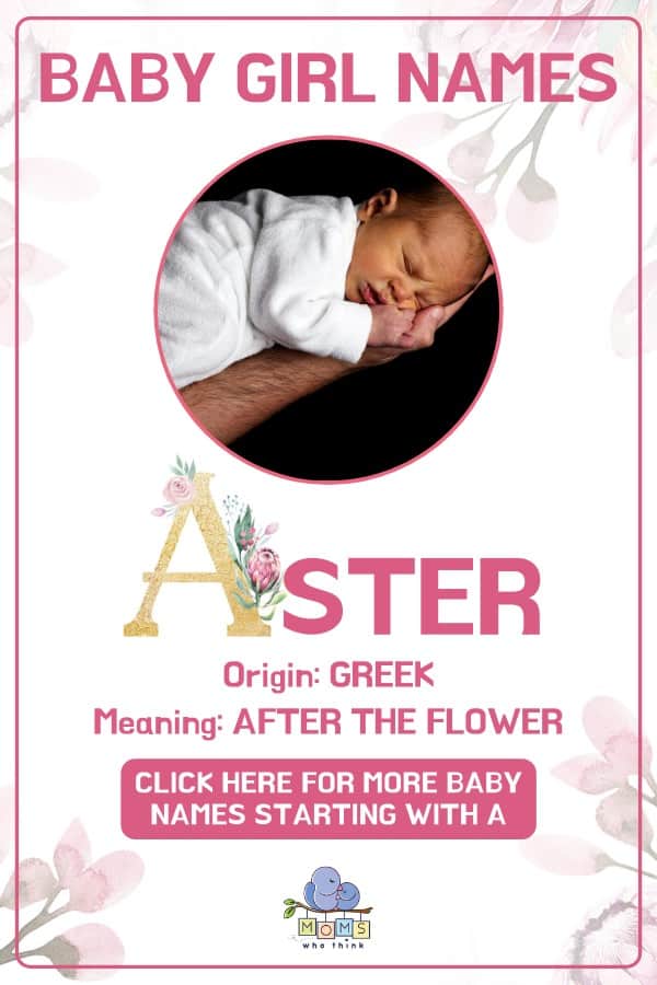 Baby girl name meanings - Aster