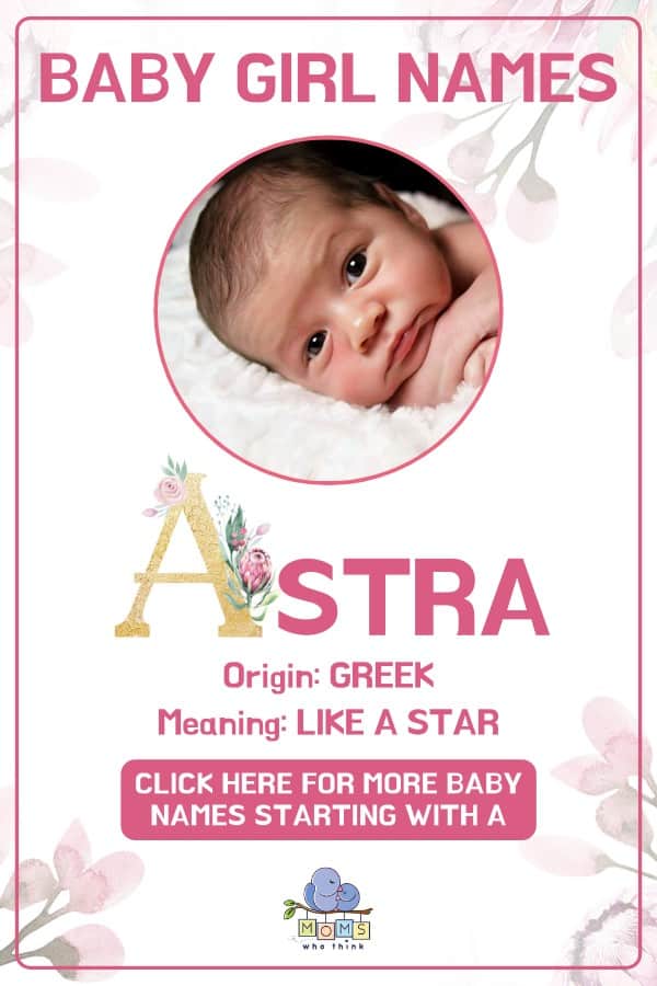 Baby girl name meanings - Astra