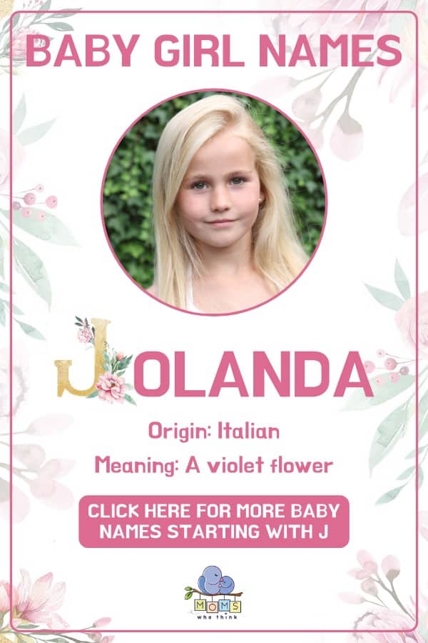 Baby girl name meanings - Jolanda