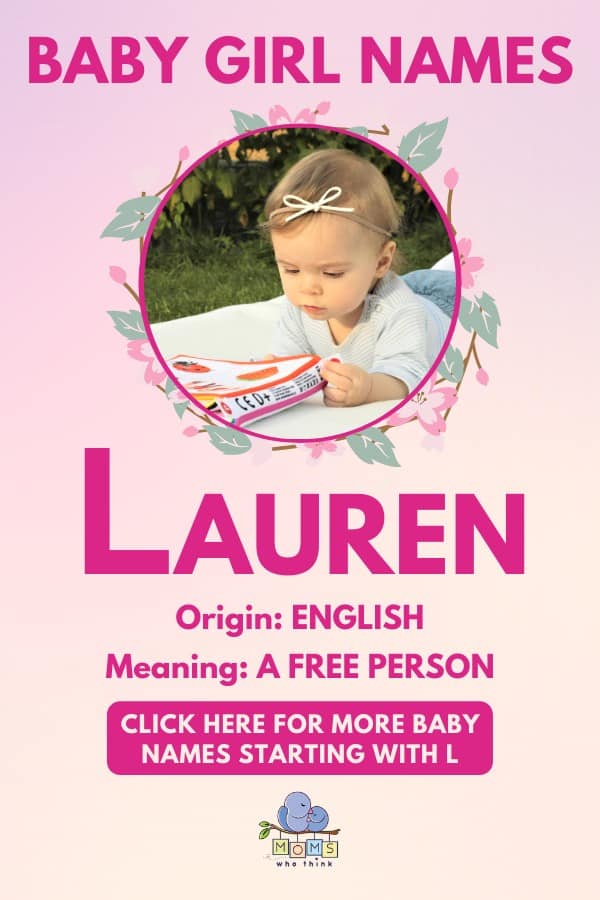 Baby girl name meanings - Lauren