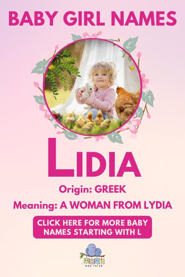 Baby girl name meanings - Lidia