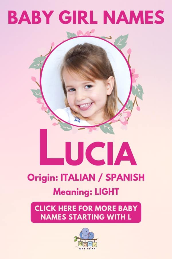 Baby girl name meanings - Lucia