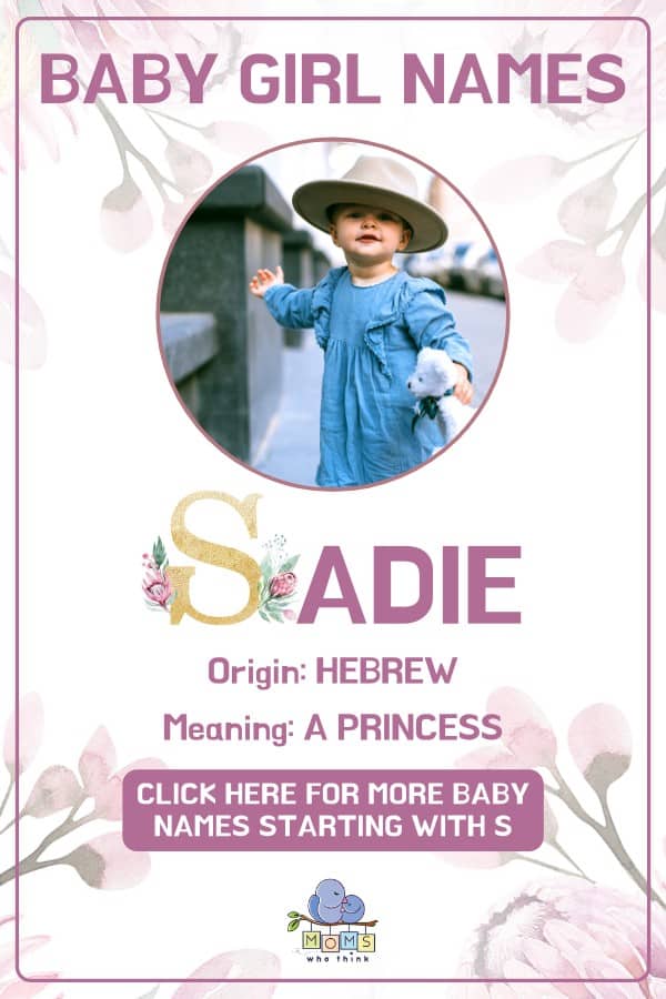 Baby girl name meanings - Sadie