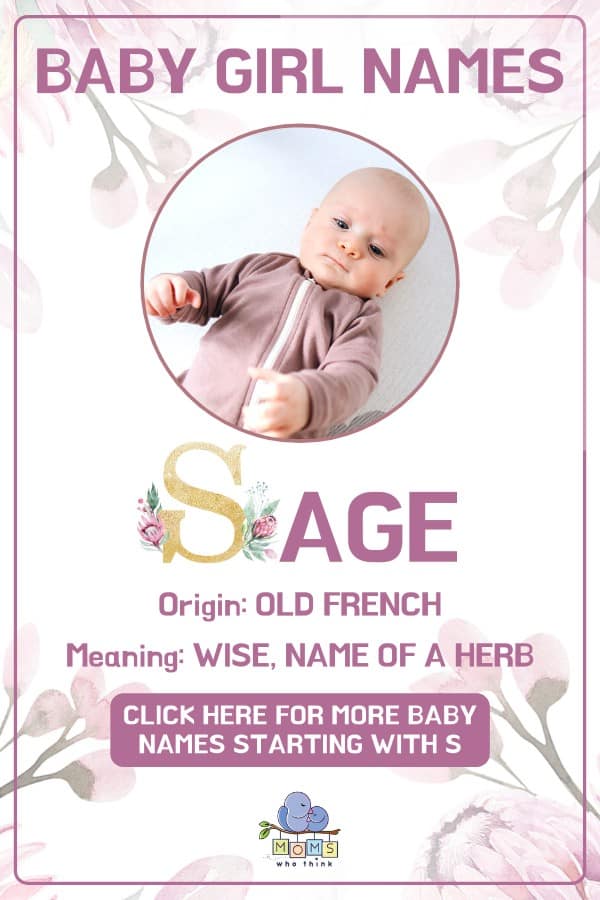 Baby girl name meanings - Sage