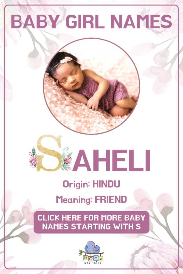 Baby girl name meanings - Saheli