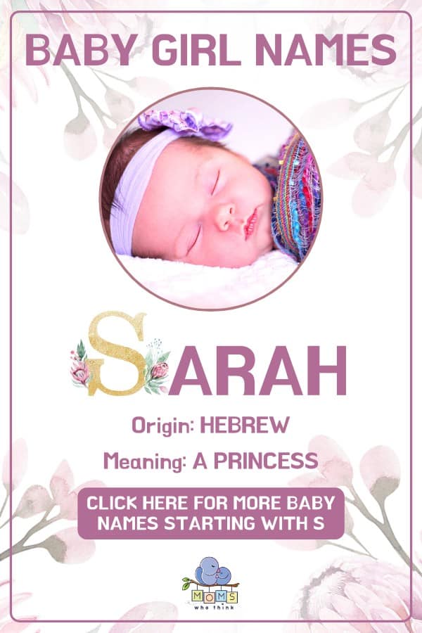 Baby girl name meanings - Sarah