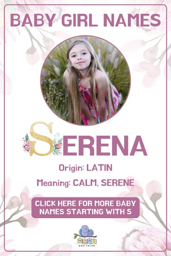 Baby girl name meanings - Serena