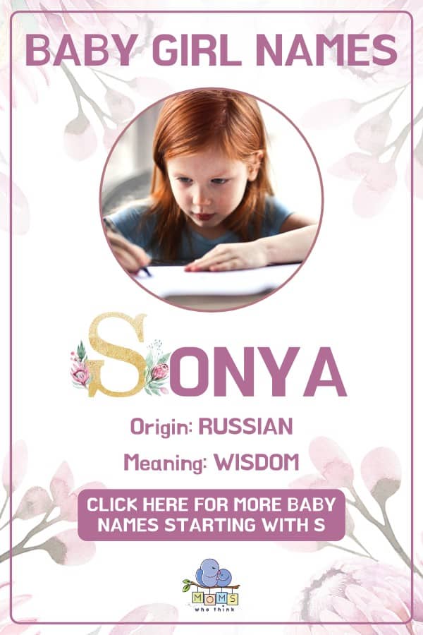 Baby girl name meanings - Sonya