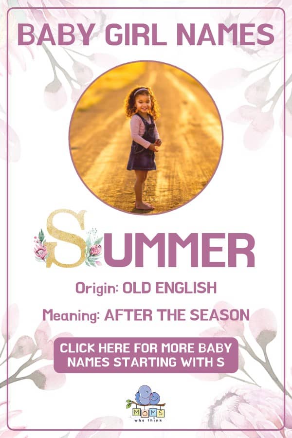 Baby girl name meanings - Summer