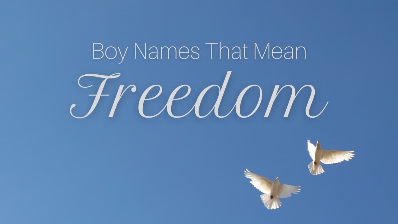  Boy Names That Mean Freedom MomsWhoThink