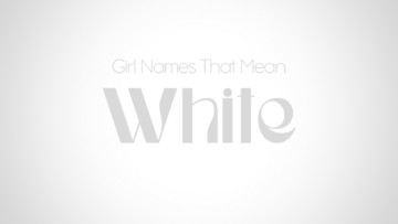 Girl Names That Mean White