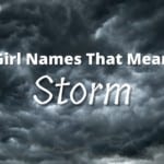 Girl Names That Mean Storm