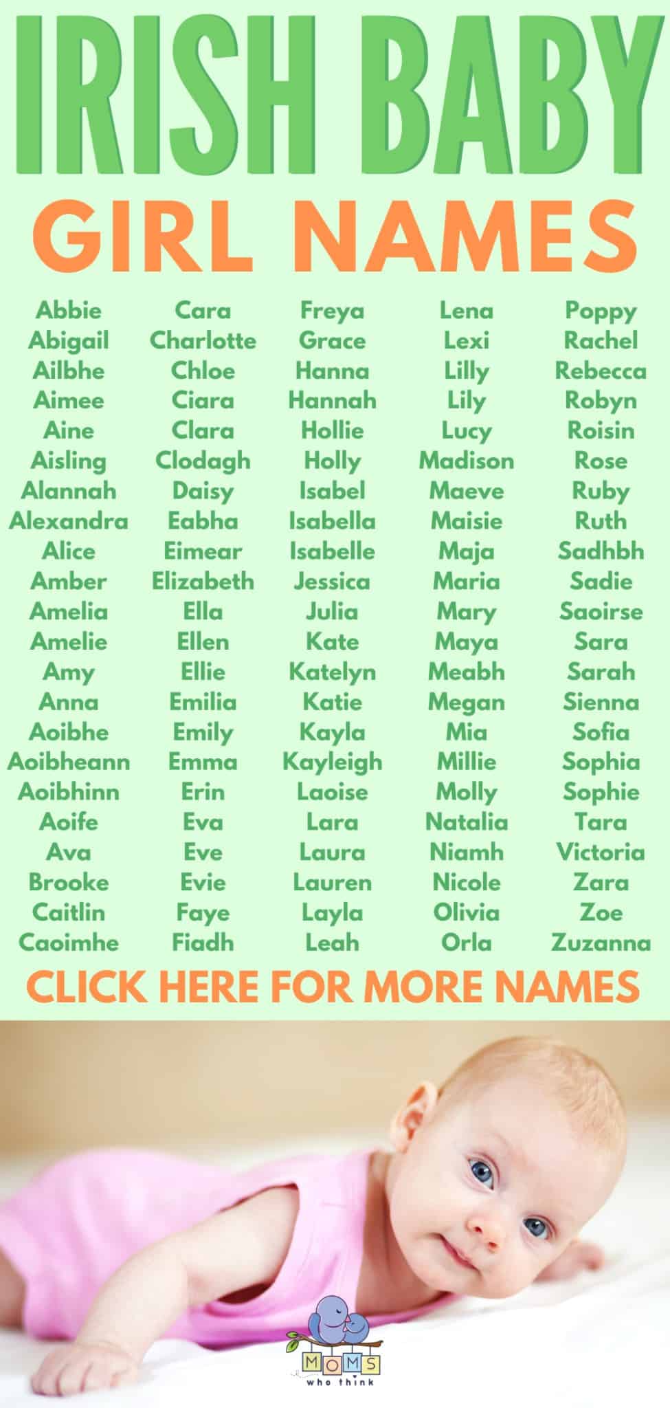 Irish Baby Girls Names