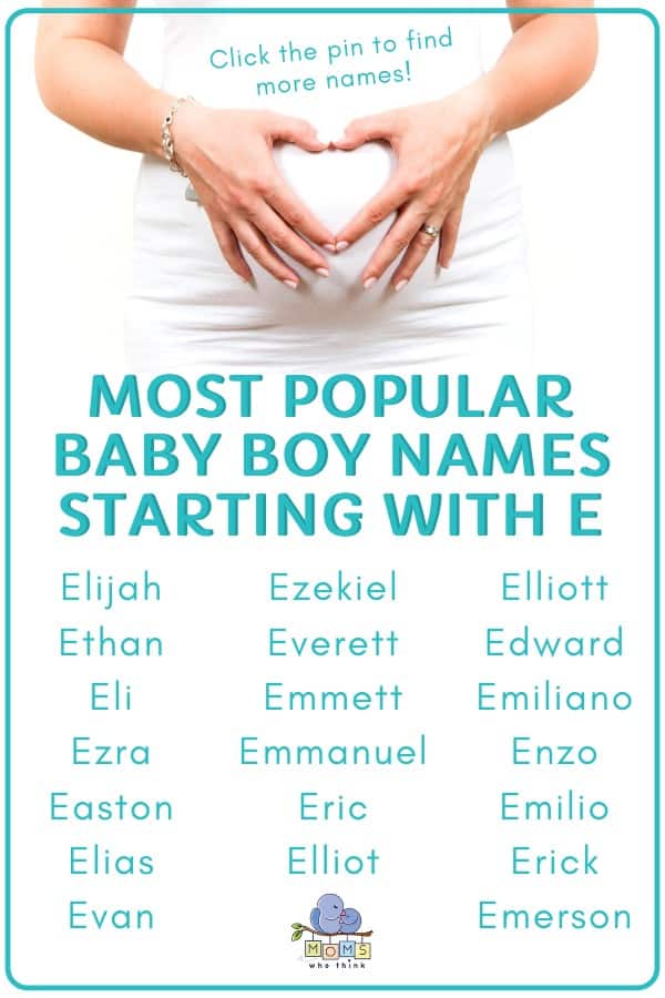 Baby Boy Names That Start With E