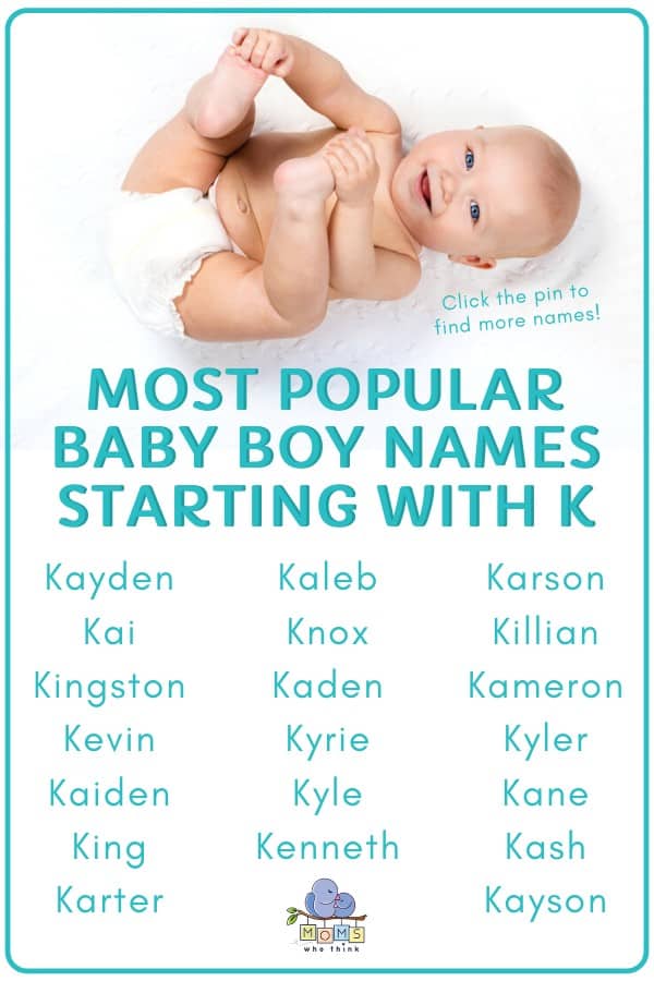 MOST POPULAR Baby BOY Names Starting With K 2 
