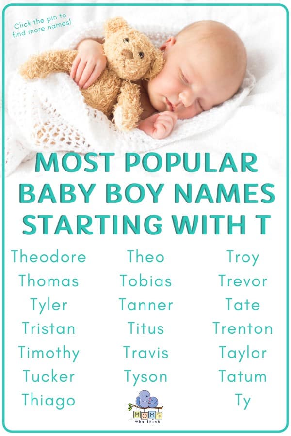 Baby Boy Names That Start With The Letter T Smith Brith1968