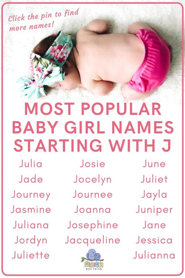 Baby Girl Names That Start With J