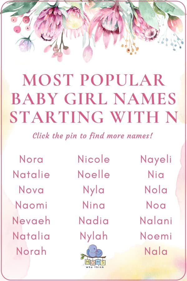 Baby Girl Names That Start With N
