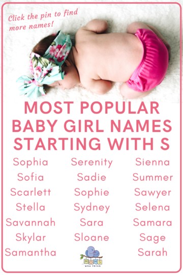 Baby Girl Names That Start With S | MomsWhoThink.com