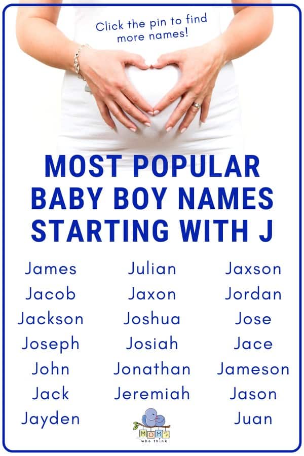 Baby Boy Names That Start With J