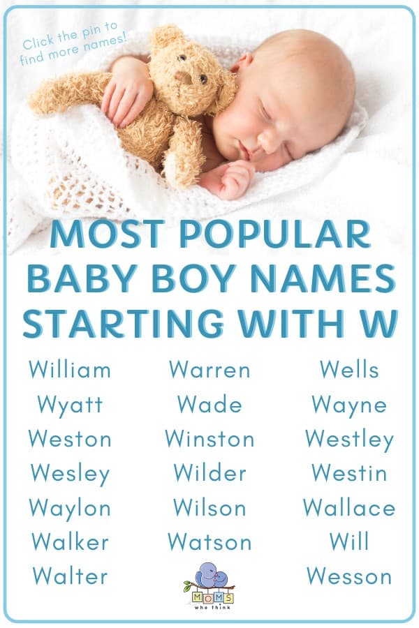 Baby Boy Names That Start With W 