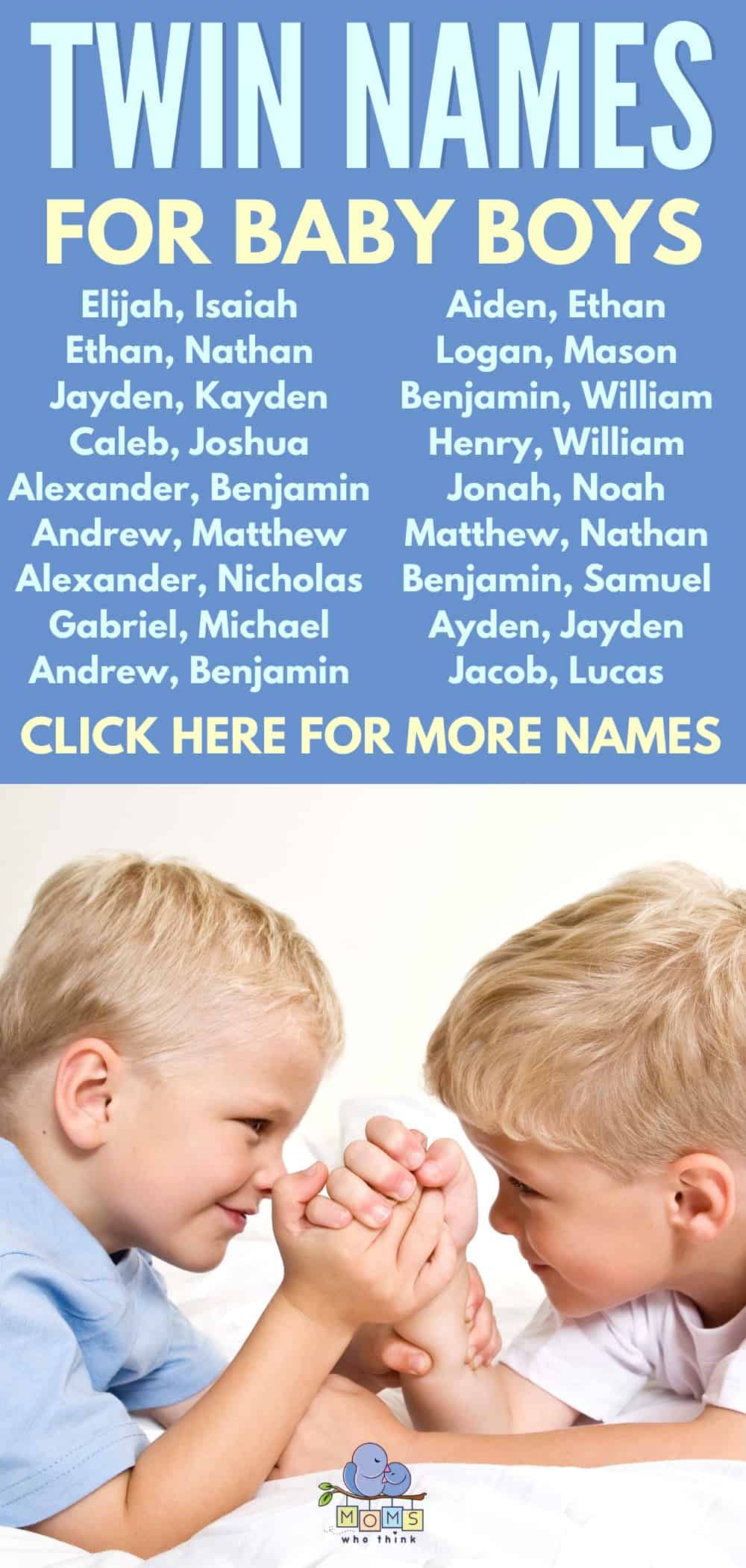 Best Twin Names For Boy