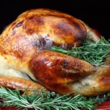 Roasted Turkey With Bourbon-Butter Glaze