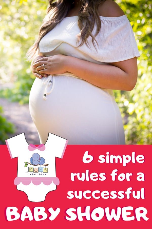 What is the rule on baby showers?
