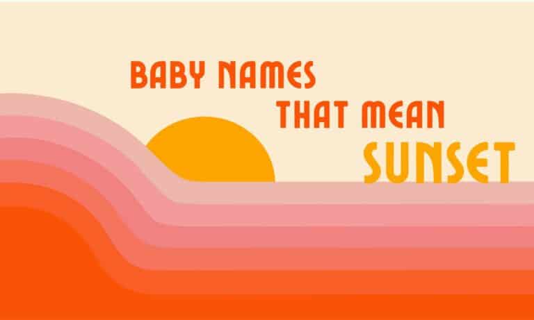 Japanese Girl Names That Mean Sunset