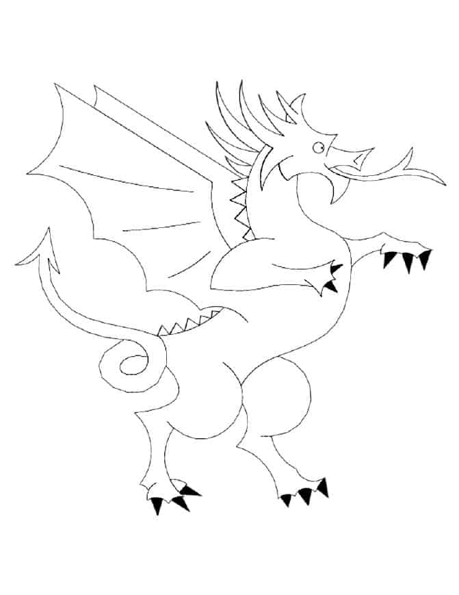Dragon Coloring Pages Kids Coloring Book Printable 19 Pages Dragon