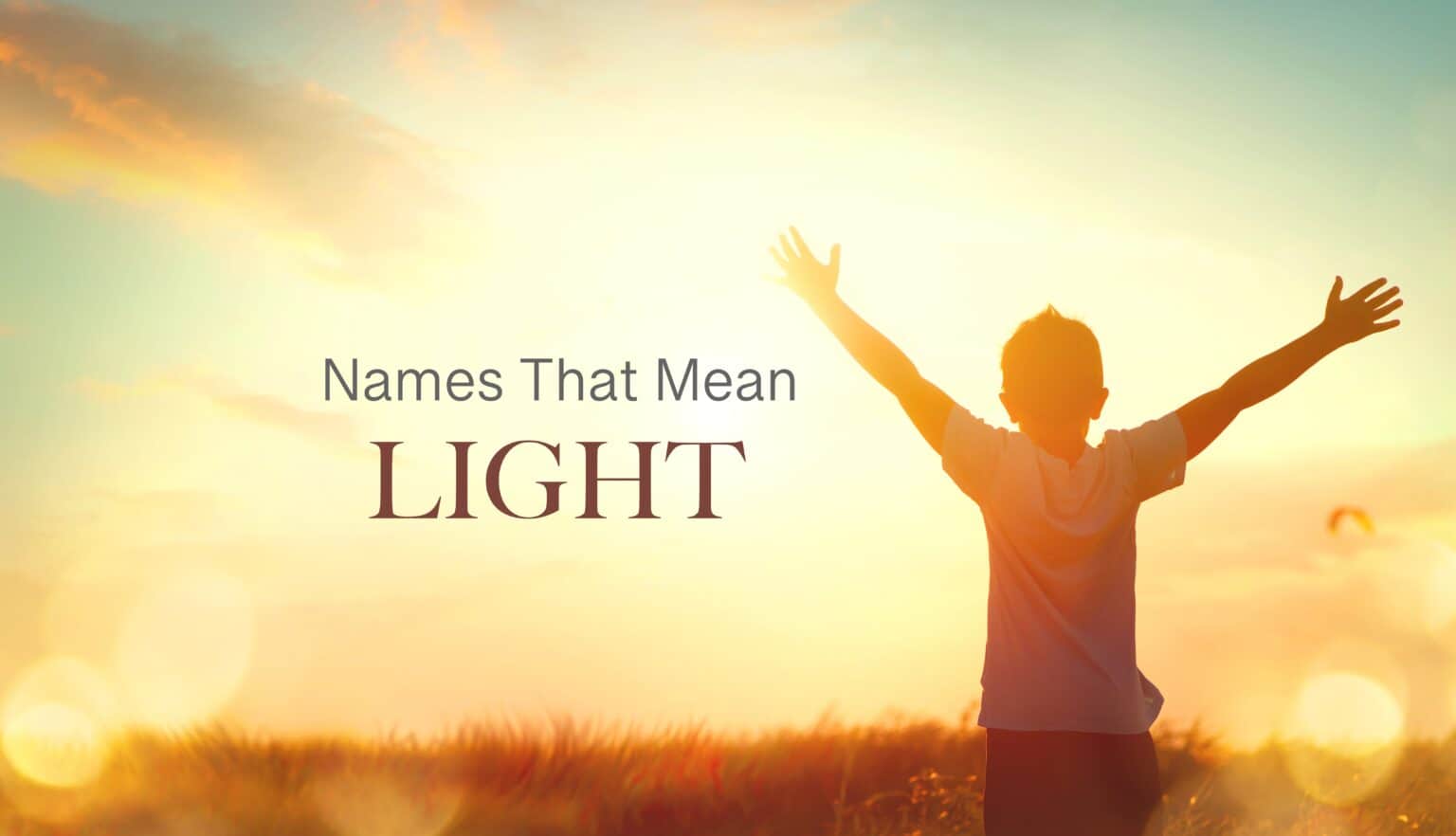 First Names Meaning Light