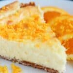 You Need to Try This Orange Cheesecake With Chocolate Drizzle