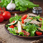 12. Premium Southwest Salad with Crispy Chicken